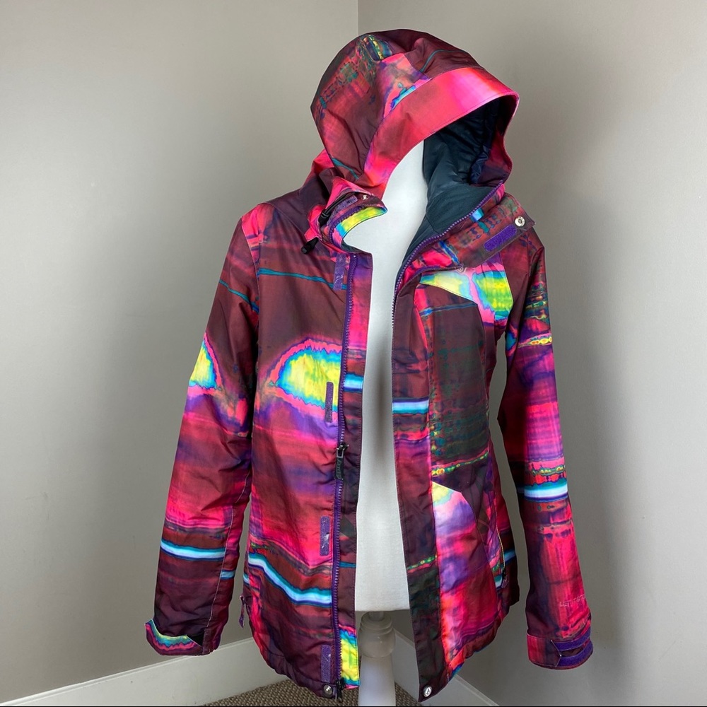Volcom Vivid Pink and Purple Ski Jacket